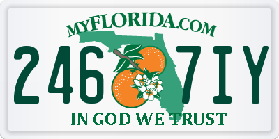 FL license plate 2467IY