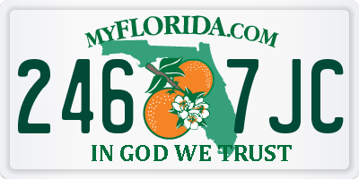 FL license plate 2467JC