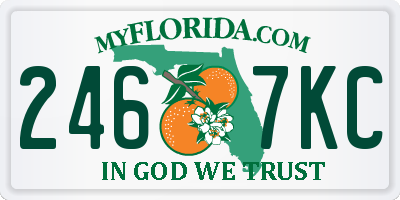 FL license plate 2467KC