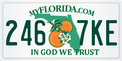 FL license plate 2467KE