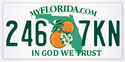 FL license plate 2467KN