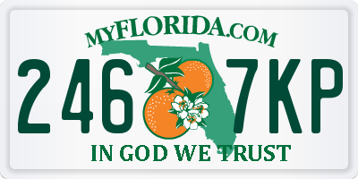FL license plate 2467KP