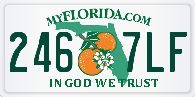 FL license plate 2467LF