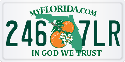 FL license plate 2467LR