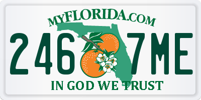 FL license plate 2467ME