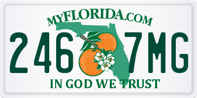FL license plate 2467MG