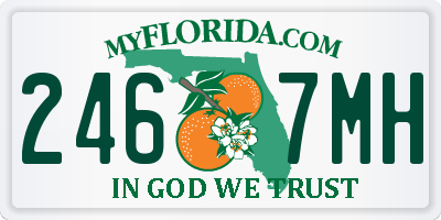 FL license plate 2467MH