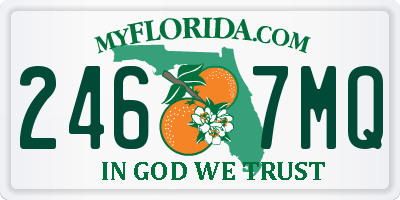 FL license plate 2467MQ