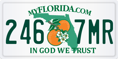 FL license plate 2467MR