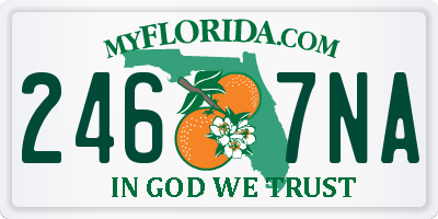 FL license plate 2467NA