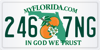 FL license plate 2467NG