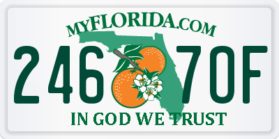 FL license plate 2467OF