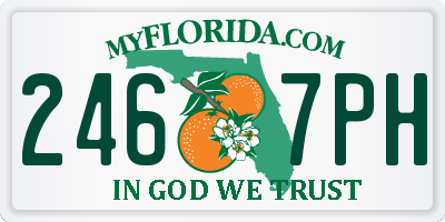 FL license plate 2467PH