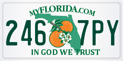 FL license plate 2467PY