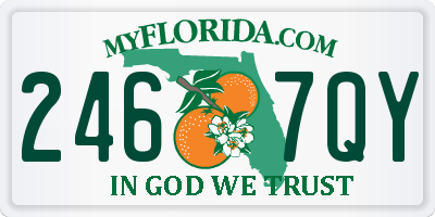 FL license plate 2467QY