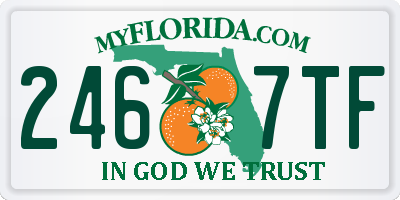 FL license plate 2467TF