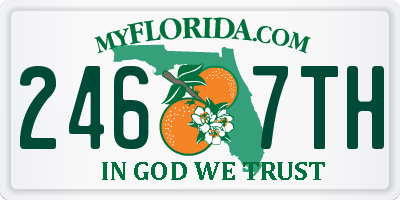 FL license plate 2467TH