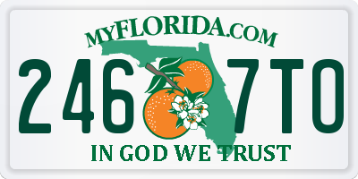 FL license plate 2467TO
