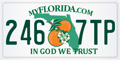 FL license plate 2467TP