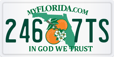 FL license plate 2467TS