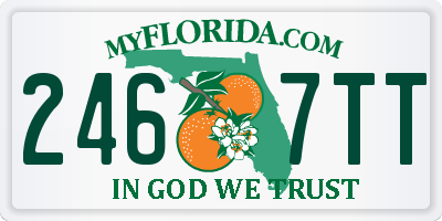 FL license plate 2467TT