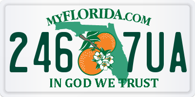 FL license plate 2467UA