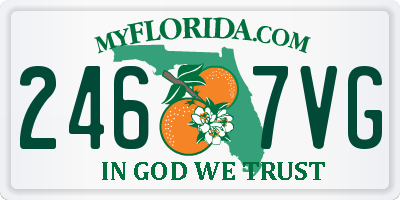 FL license plate 2467VG