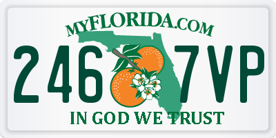 FL license plate 2467VP