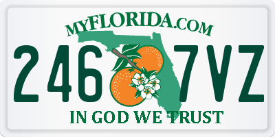 FL license plate 2467VZ
