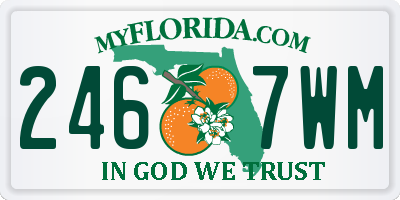 FL license plate 2467WM
