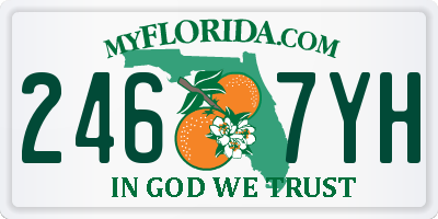 FL license plate 2467YH