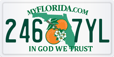 FL license plate 2467YL