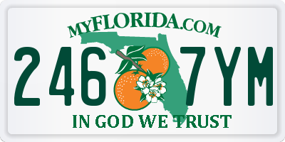 FL license plate 2467YM