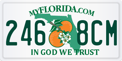 FL license plate 2468CM