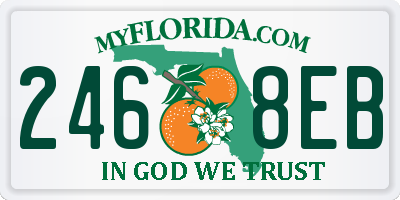 FL license plate 2468EB