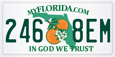 FL license plate 2468EM