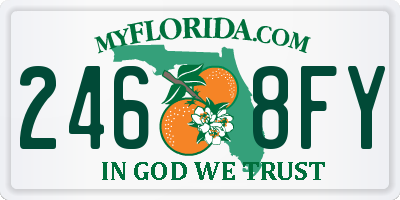 FL license plate 2468FY