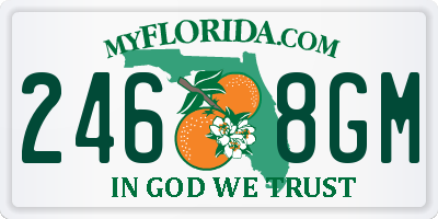 FL license plate 2468GM