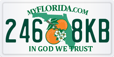 FL license plate 2468KB