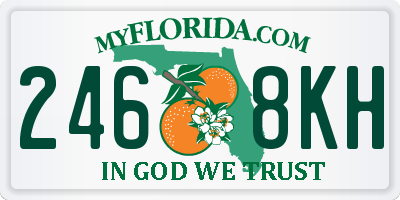 FL license plate 2468KH