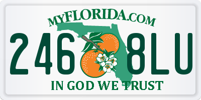 FL license plate 2468LU