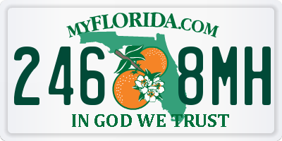 FL license plate 2468MH