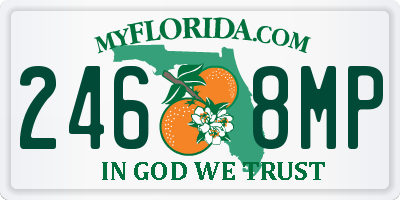 FL license plate 2468MP