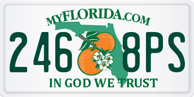 FL license plate 2468PS