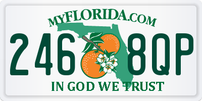 FL license plate 2468QP