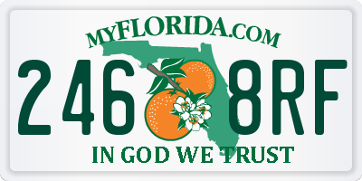 FL license plate 2468RF
