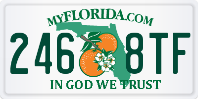 FL license plate 2468TF