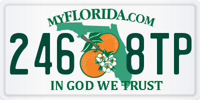FL license plate 2468TP