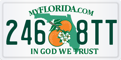 FL license plate 2468TT