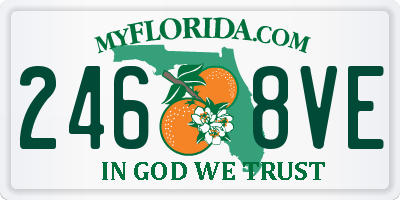 FL license plate 2468VE